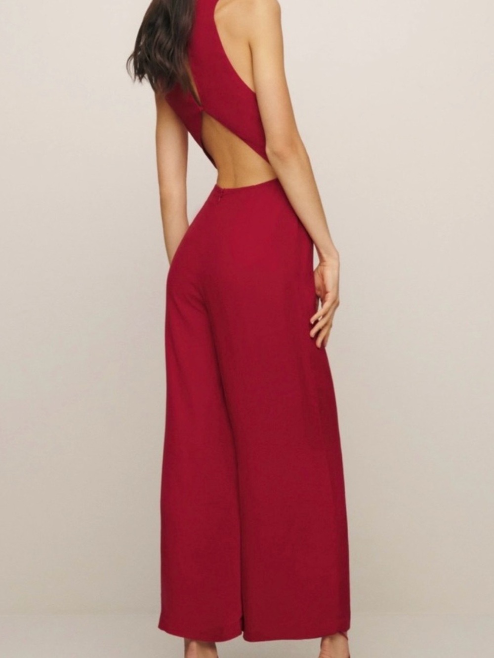 Reformation Lucia Open Back Jumpsuit